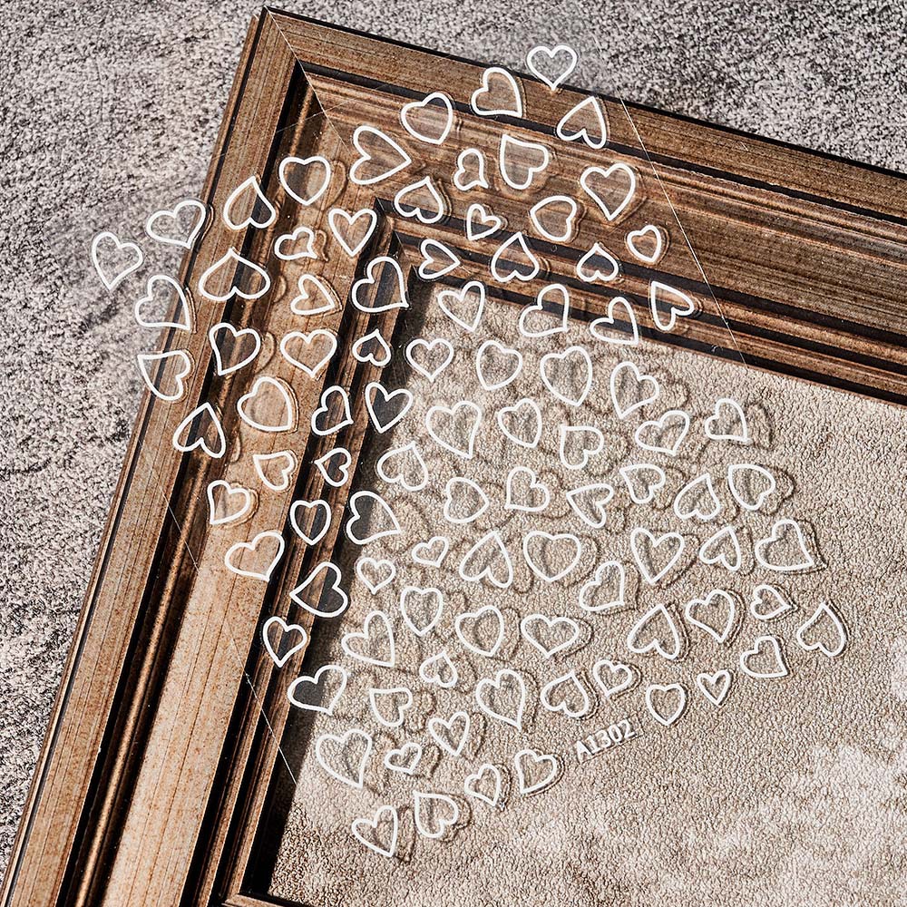 Miếng Dán Trang Trí Móng Tay In Chữ out love DIY