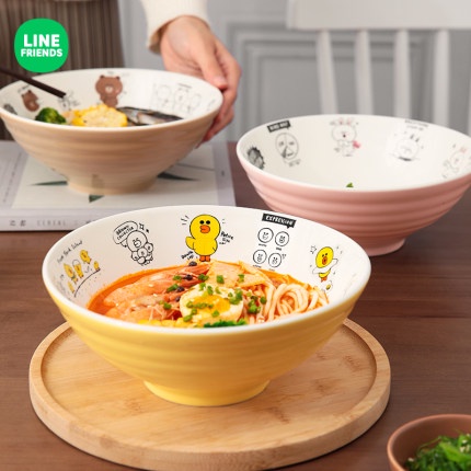Tô Mì Ramen Line Friends Gốm Sứ Cao Cấp