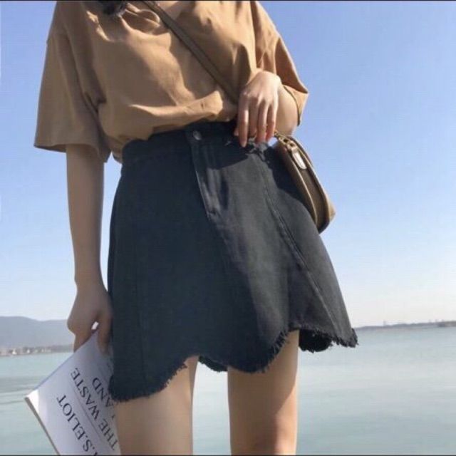 Chân váy kaki tua rua ulzzang | BigBuy360 - bigbuy360.vn