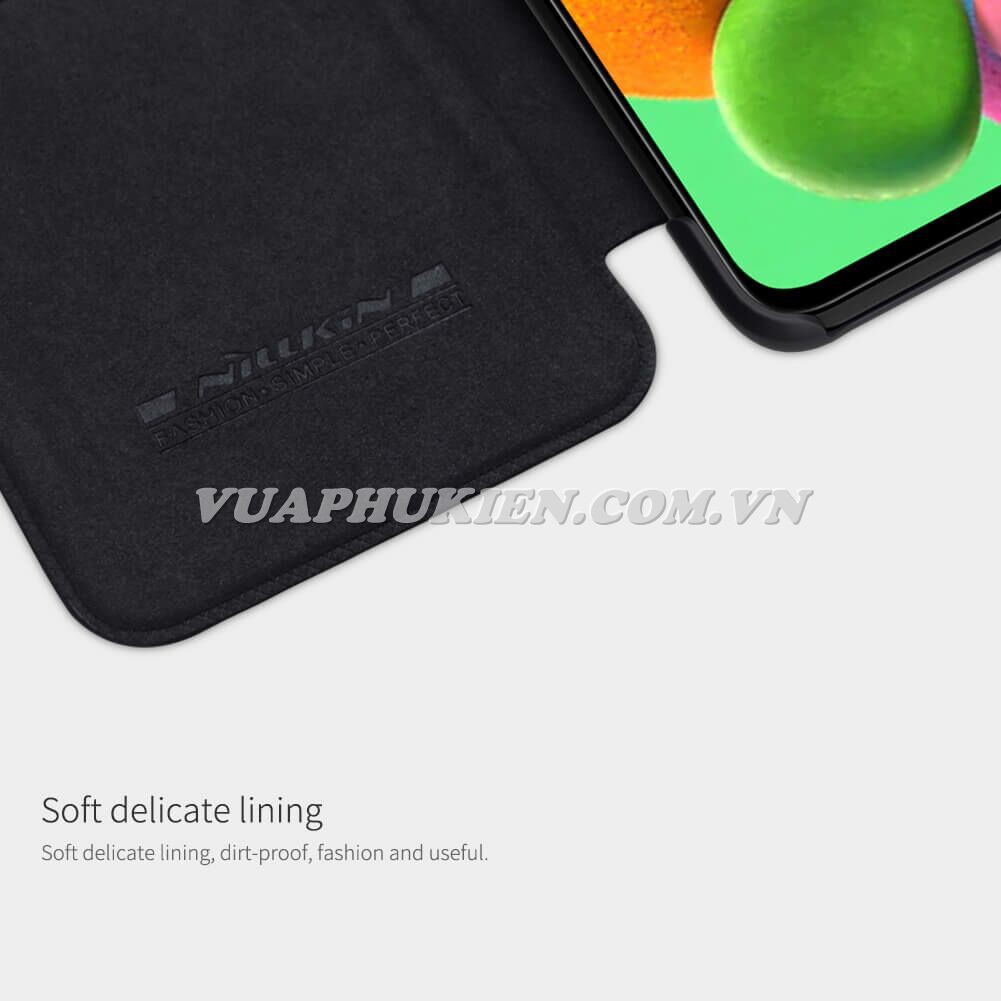 Bao da dành cho Samsung Galaxy A70s, A90 5G, A7 2018, A9 2018, A5 2017, A7 2017 chính hãng Nillkin QIN Leather Case