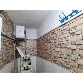 Giấy dán tường giả gạch (decan dán tường giả gạch)