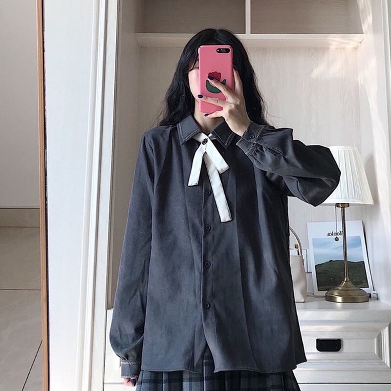 Set váy áo gile dành cho nữ phong cách vintage hàn quốc 41