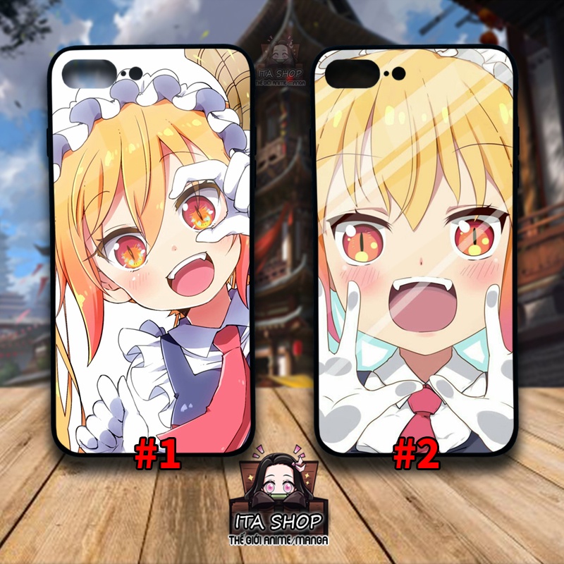 Kanna x Tohru  - Ốp Lưng Anime Iphone 5s 6 6s 6s+ 7+8+ X Xs Xr 11 11 pro max 12 12 pro max