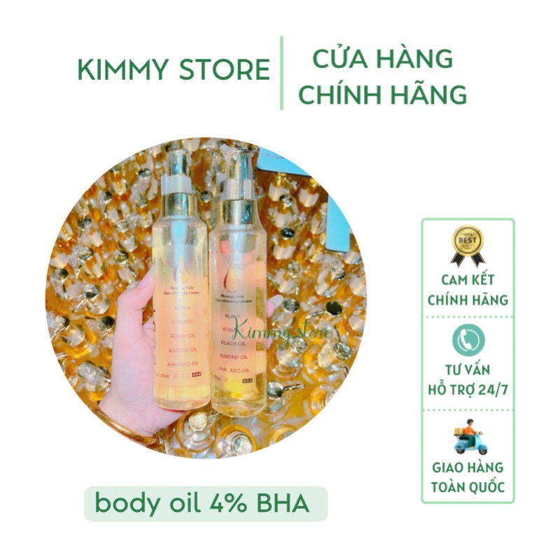 combo sỉ 5 chai body oil BHA 150ml