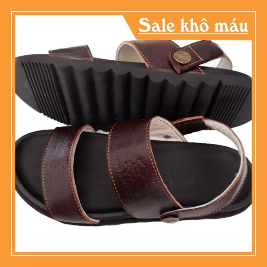 Giày Sandal Nam 💖𝐅𝐑𝐄𝐄𝐒𝐇𝐈𝐏💖 Da Bò Thật Cao Cấp HKT Shop Kiểu Dáng Thời Trang DNA860 Bảo Hành Một Năm -new221