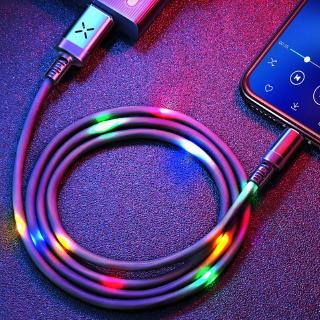 1 dây cáp sạc nhanh có đèn led cho iphone xs x 8 7 6