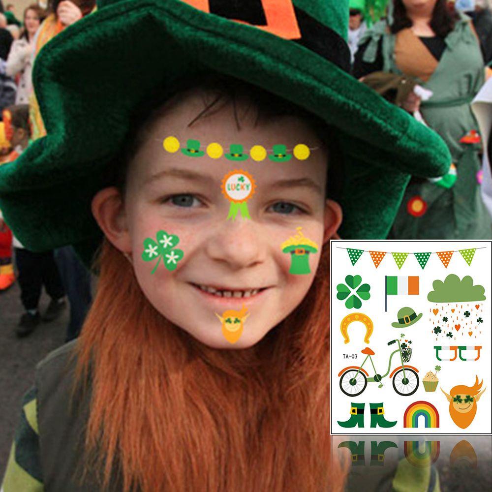 Hình Xăm Dán Tạm Thời PISTA St Patricks Day Chống Thấm Nước