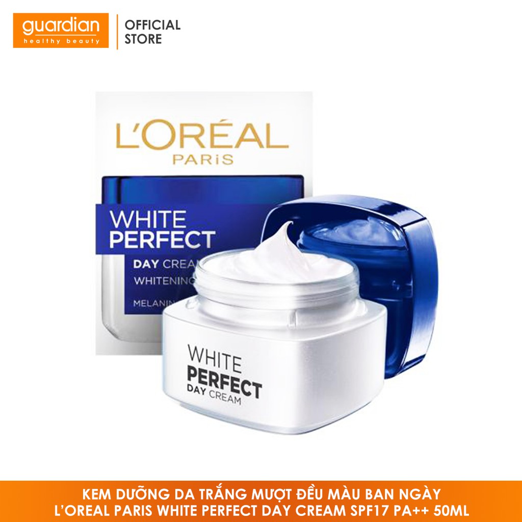 Kem dưỡng da trắng mượt đều màu ban ngày L’Oreal Paris White Perfect Day Cream SPF17 PA++ 50ml