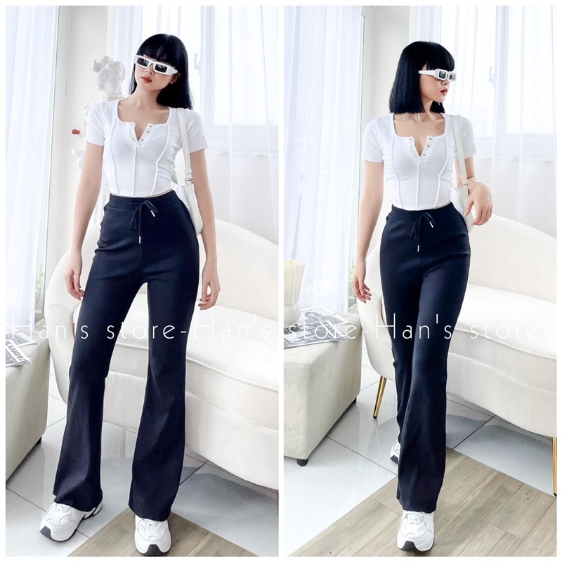 QUẦN LOE THUN CHUẨN FORM XỊN( Ảnh ThậT)