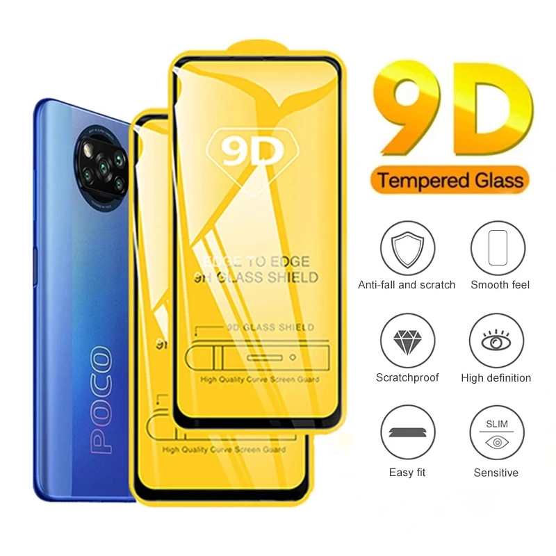 Kính cường lực toàn màn hình dành cho Xiaomi Redmi Note 9 8 7 6 Pro 9s Redmi 5 Plus 9a 9c