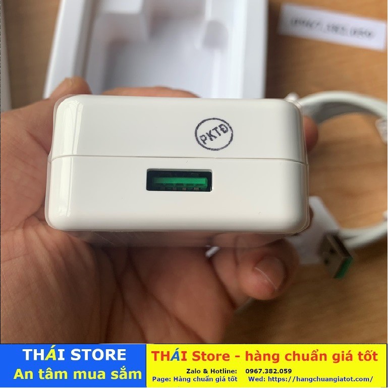 Bộ sạc Siêu nhanh OPPO R17 chính hãng, công suất 20W - VOOC 3.0, chân USB to Type C (mã SA07) - bảo hành 6 tháng