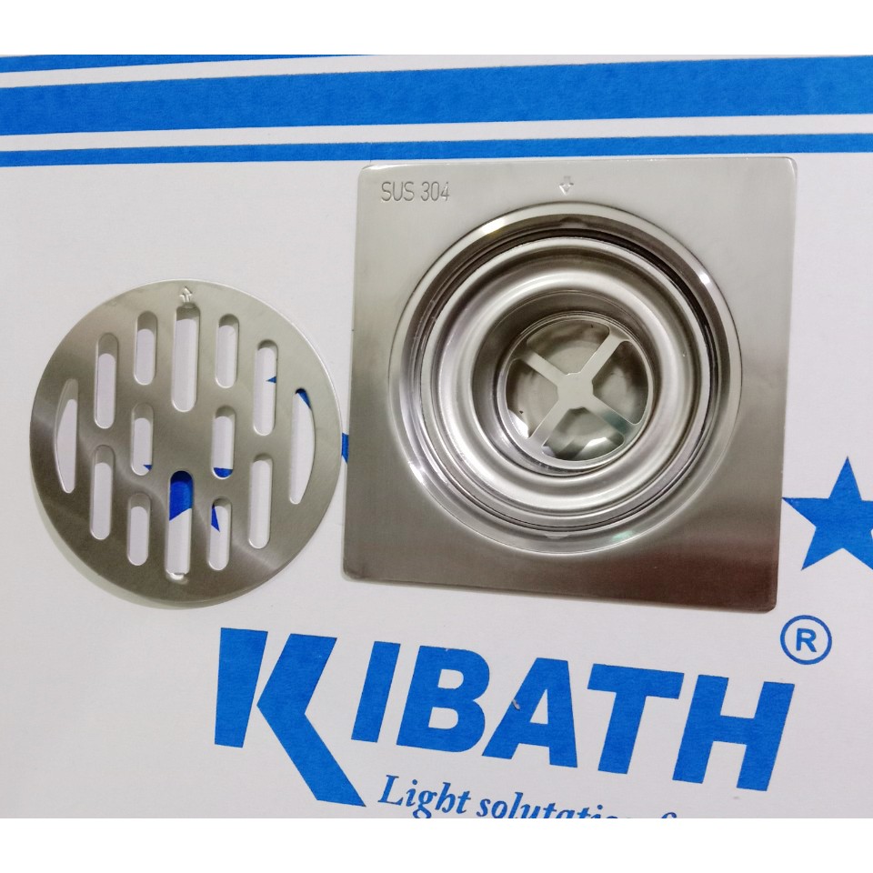 Phễu Thoát Sàn Kibath Chống Mùi Hôi Và Côn Trùng Inox304, KB-513