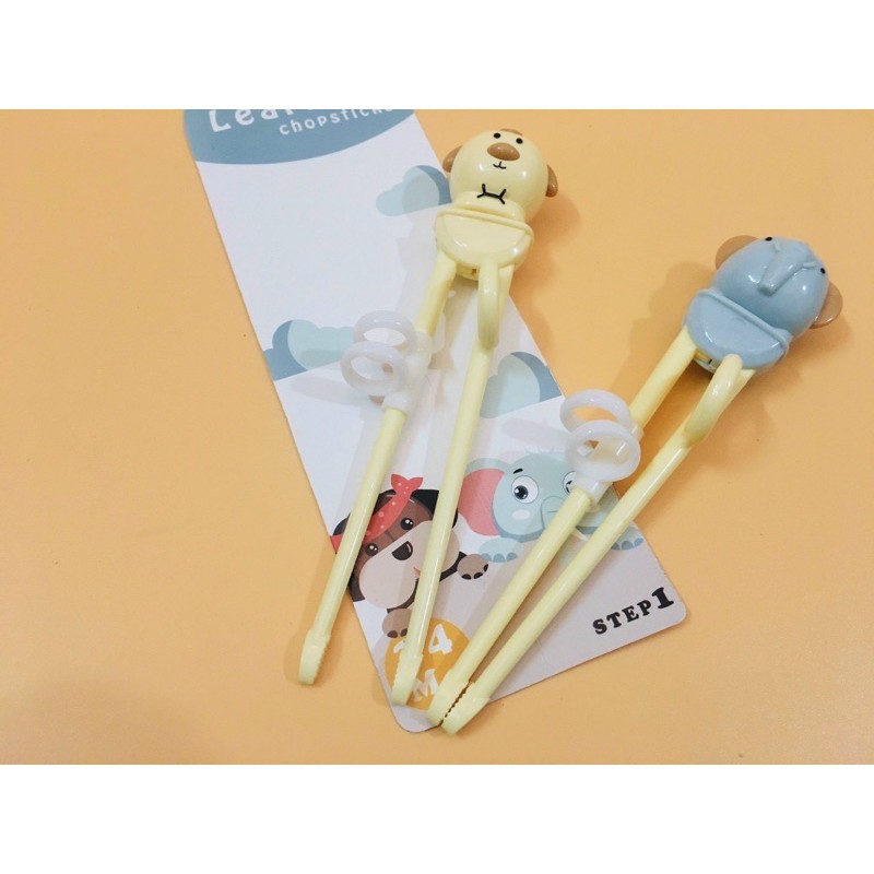 Đũa Tập Ăn Xỏ Ngón LITTLE BEES Cho Bé, Giúp Bé Gắp Dễ Dàng, Thoải Mái