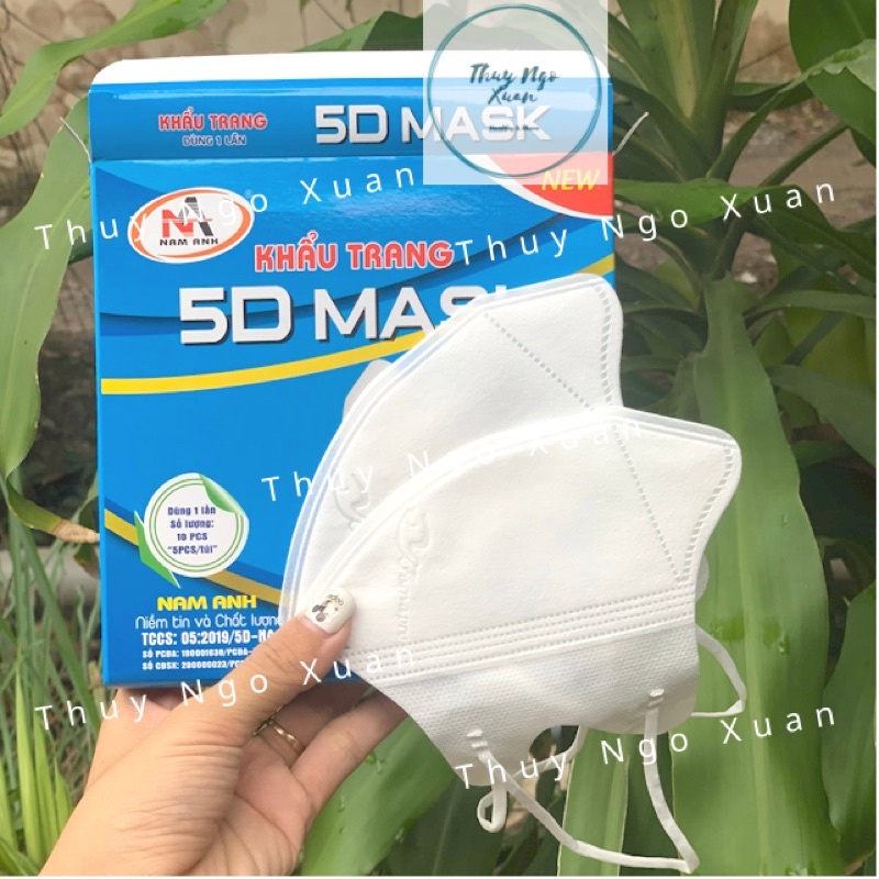 Khẩu Trang 5D MASK NAM ANH FAMAPRO Chống Bụi Mịn Kháng Khuẩn Quai Đeo Êm Tai