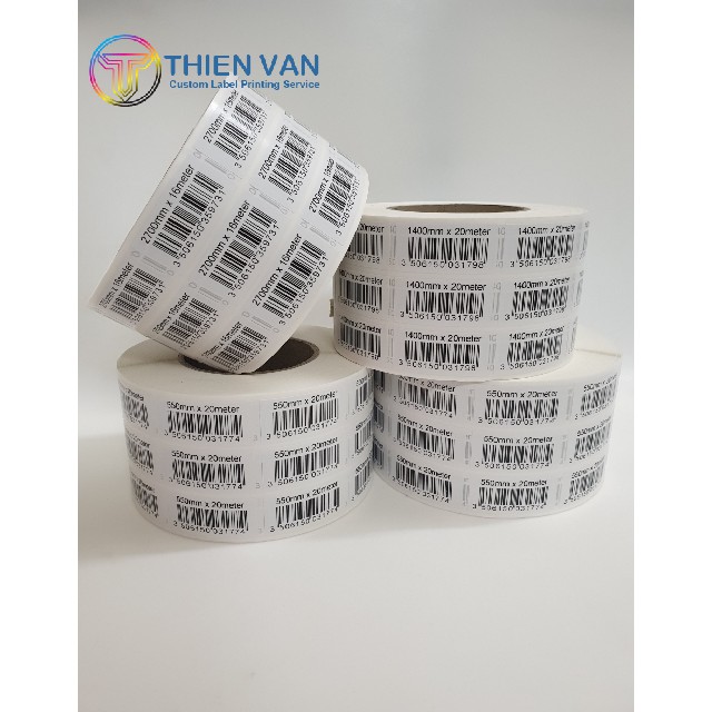 IN GIA CÔNG 1.000 TEM NHÃN  BARCODE 24mm x 49mm