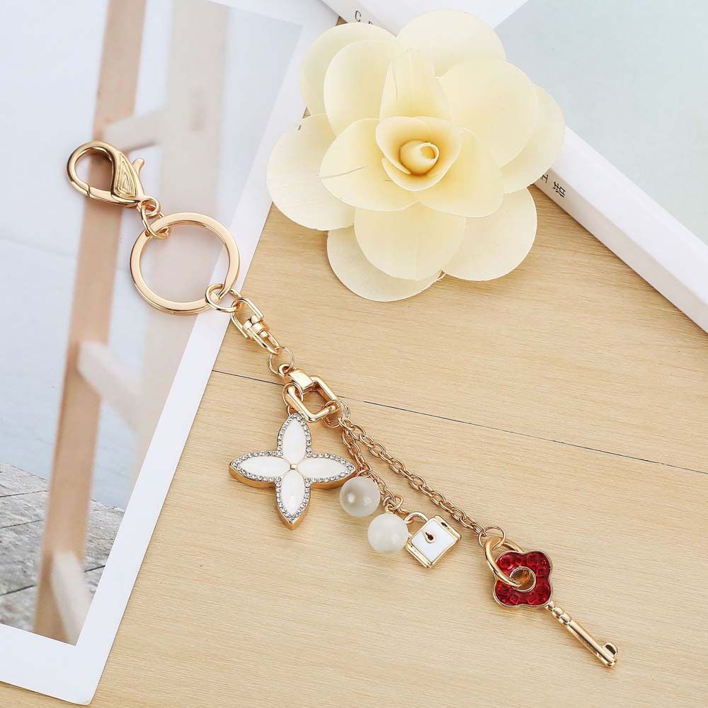 Móc Chìa Khóa Hình Cỏ Bốn Lá Nhiều Màu Dễ Thương