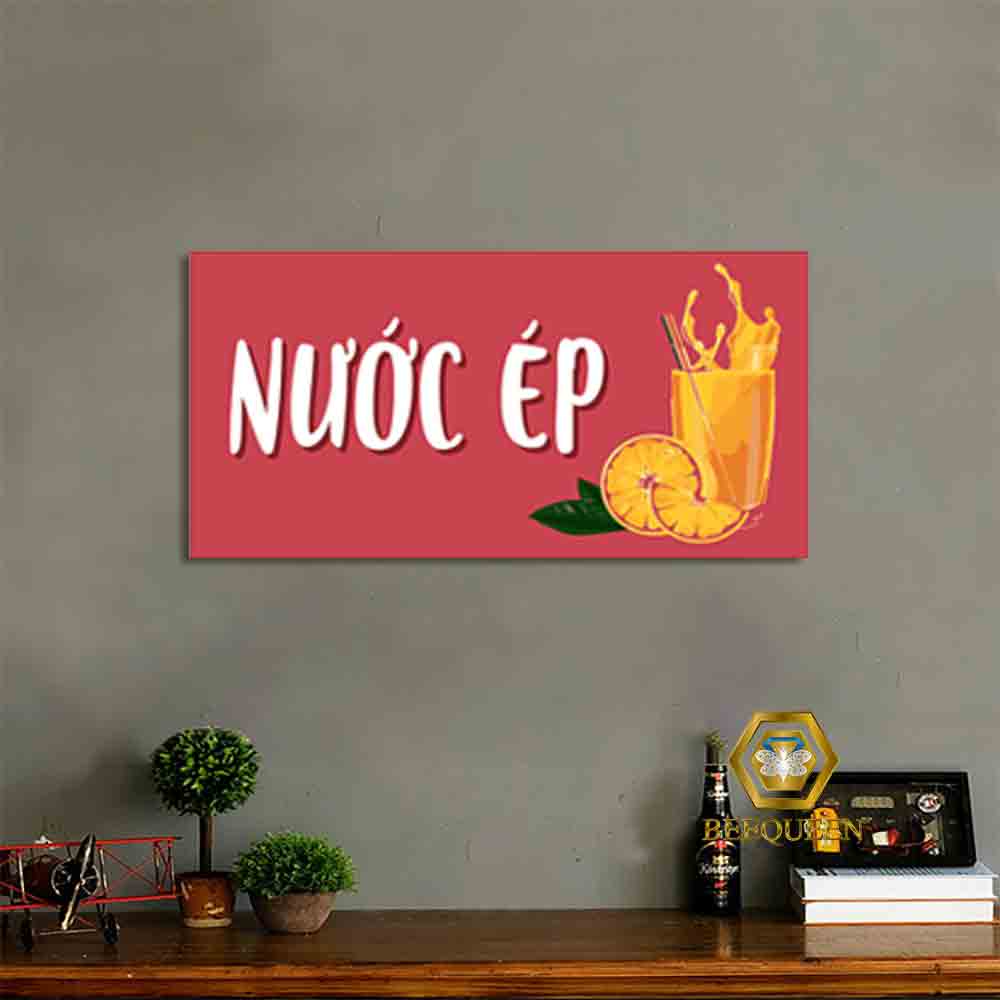 20 Mẫu Biển Dịch Vụ Trang Trí Quán Cà Phê Trà Chanh Trà Sữa Khổ 15x30cm