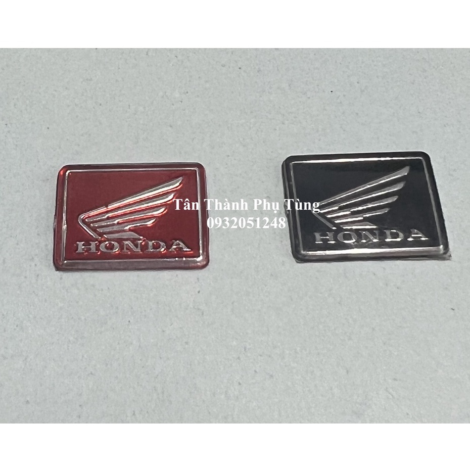 Tem logo honda màu đỏ, đen gắn mọi dòng xe
