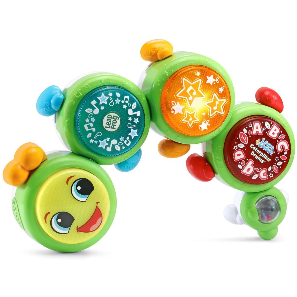 Leapfrog - Đồ chơi giáo dục phát triển trí tuệ, kỹ năng, ngôn ngữ cho bé - Dàn trống chú sâu bướm phát nhạc phát đèn.