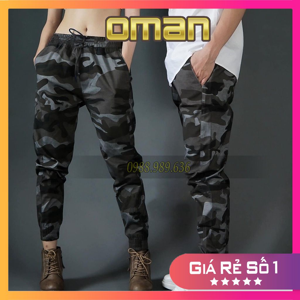 Quần Jogger Kaki  Nam, Nữ Chất liệu dày dặn, mềm mịn  Quần Jogger Rằn Ri JO01 - OMAN