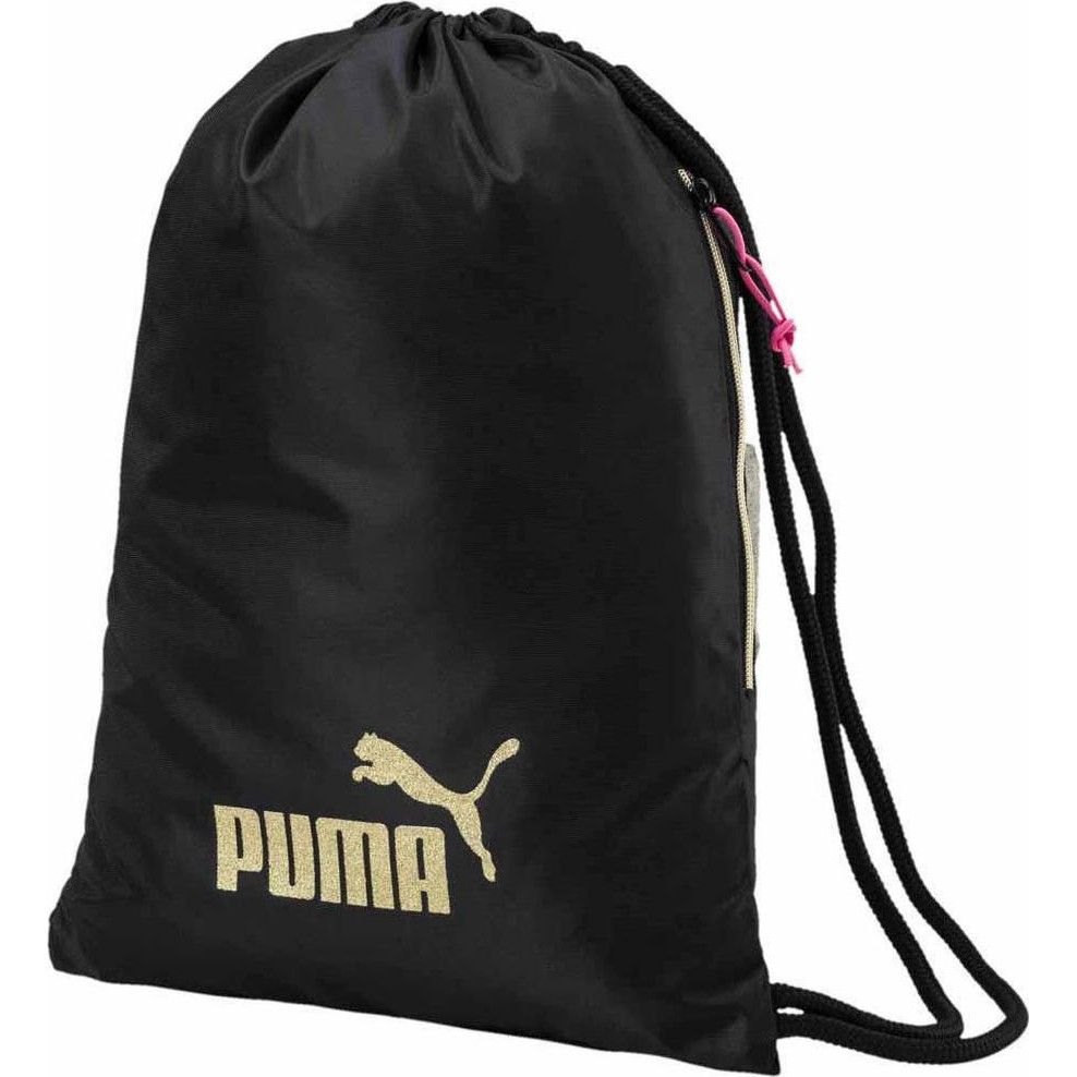(NEW) - Túi rút vải dù Puma Core Gym Bag - Màu đen (chính hãng)