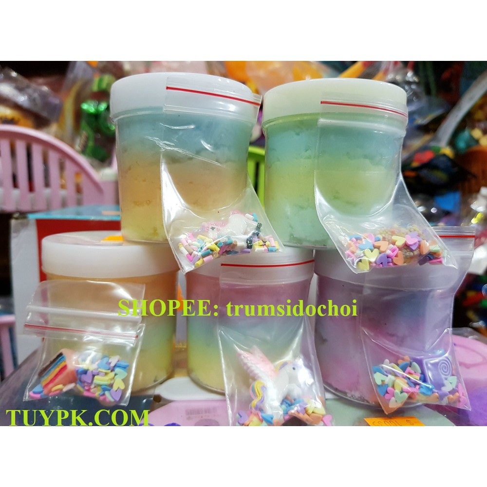 LOẠI ĐẸP-  - HCM- LIME MÂY LÀM TỪ SNOWWONDER - CLOUD SLIME BÔNG VÀ TƠI