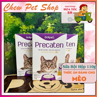 Sữa Bột bổ sung dinh dưỡng cho Mèo con và Mèo lớn Precaten Dr.Kyan - Hộp 110G