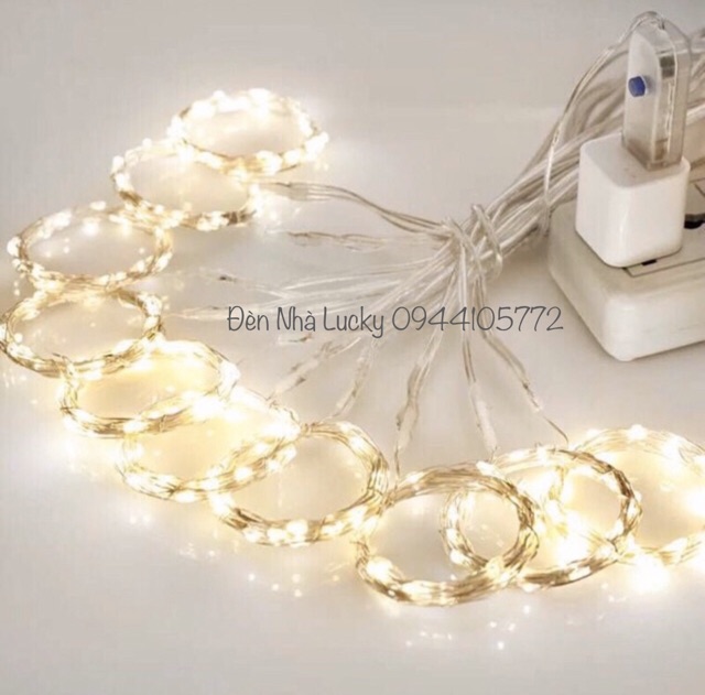 Đèn rèm đom đóm + remote 3mx2m hoặc 3mx3m ( đèn rèm fairy light)