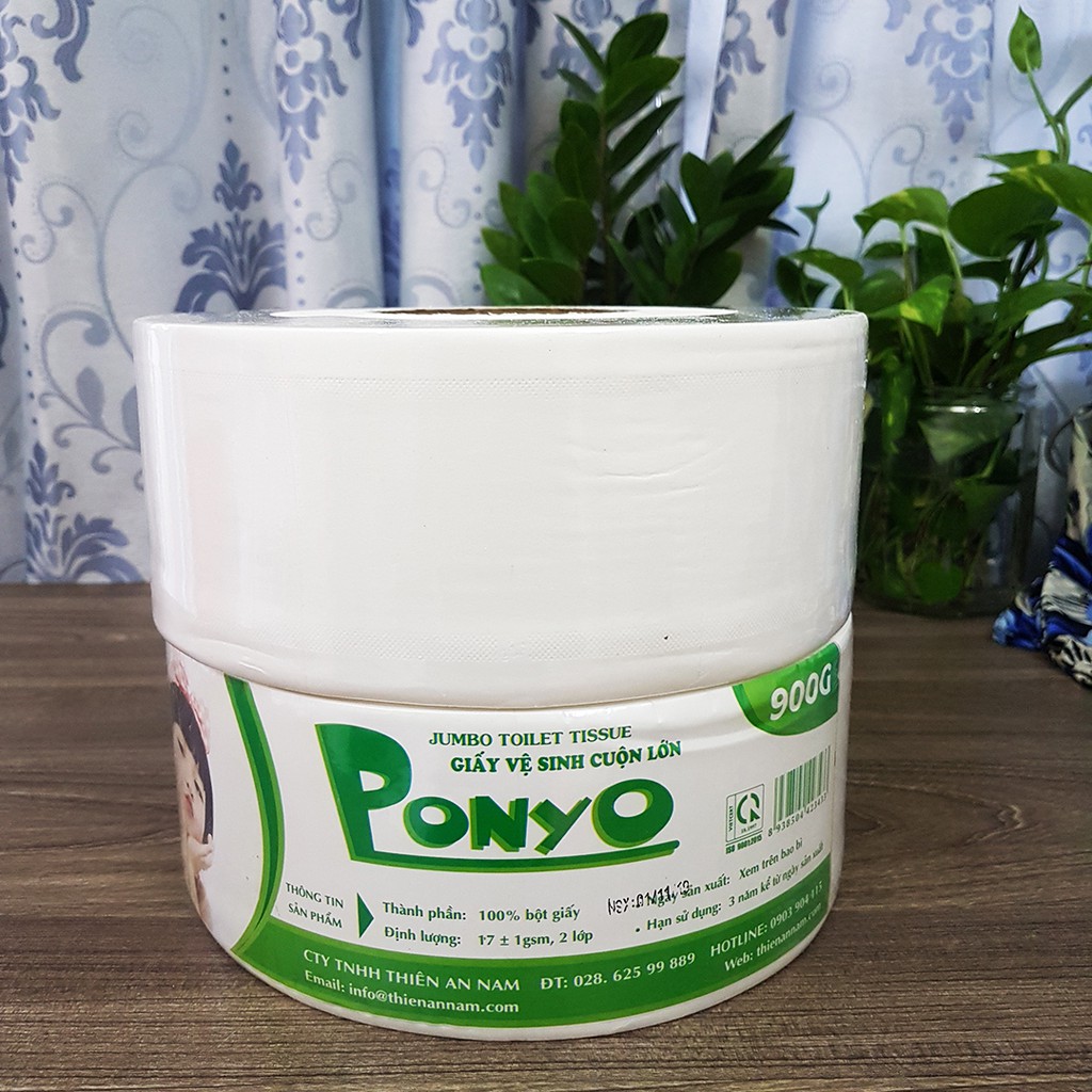 Combo 10 cuộn giấy vệ sinh lớn 900g PONYO