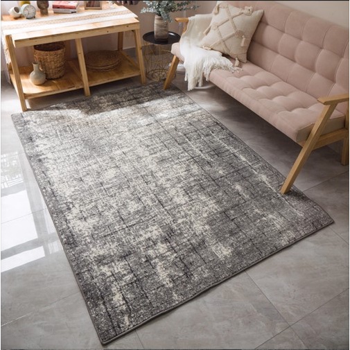 Thảm Lông Sợi Ngắn Cao Cấp Hoạt Tiết Tối Giản, Sang Trọng