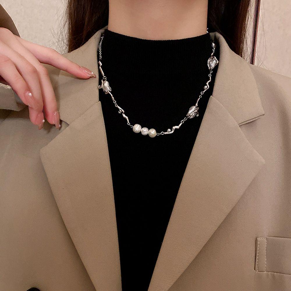 AROMA Vòng cổ Thép Titan Mặt Độc Đáo Phong Cách Hàn Quốc Cho Nam Nữ