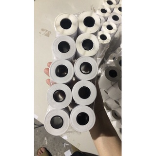 Giấy in tem khổ k80 dùng cho máy in di động. Combo 100 cuộn.