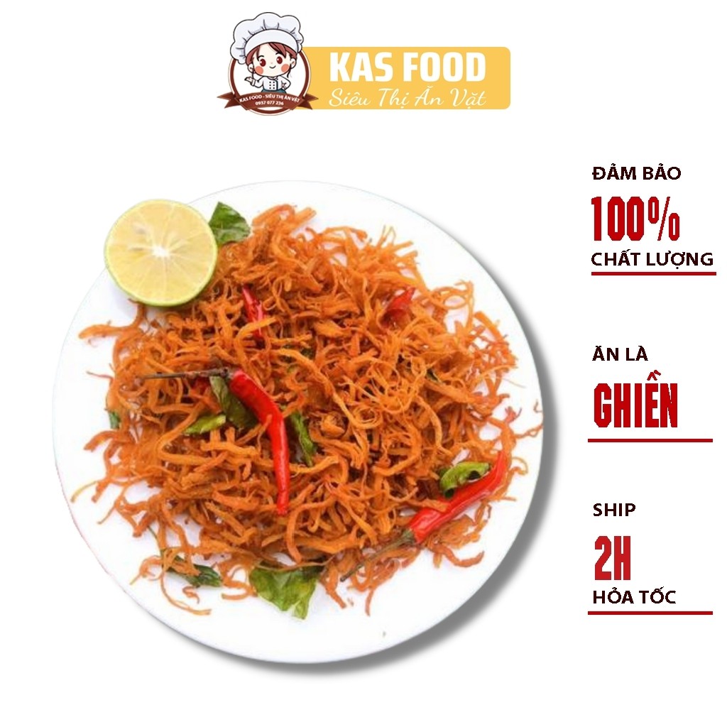 Khô gà lá chanh loại 1 KGLC3/500 siêu ngon 300g/500g - Kas Food | BigBuy360 - bigbuy360.vn