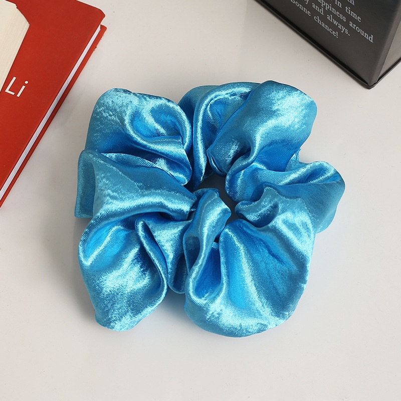 Dây Buộc Tóc Màu Trơn Phong Cách Hàn Quốc Xinh Xắn Cho Nữ