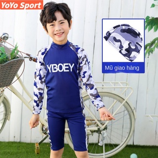 Áo tắm dài tay chống nắng cho bé trai áo tắm hàn quốc áo tắm hai mảnh
