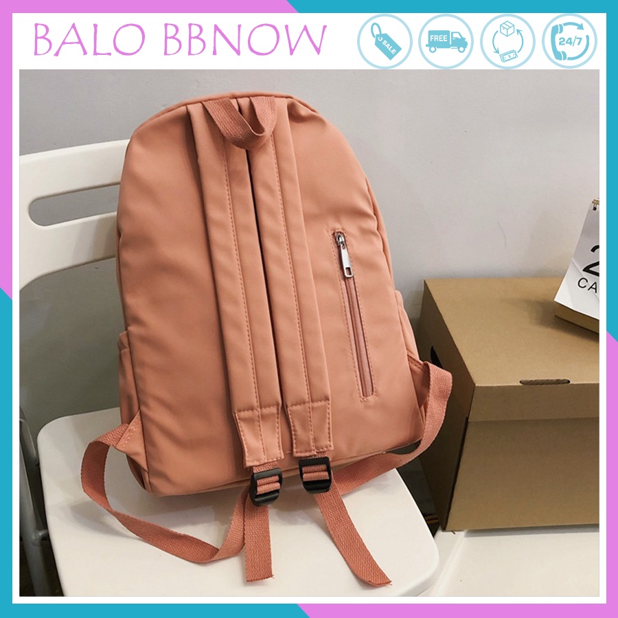 Balo nữ giá rẻ cá tính thời trang đi học BBNOW BL9 - tặng kèm 4 sticker cực kỳ cute