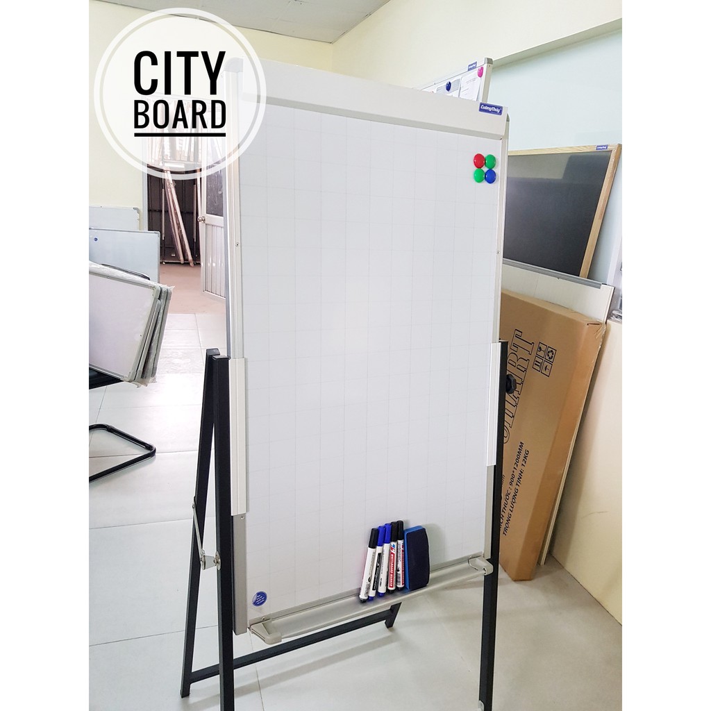 Bảng Flipchart chân đen ,KT 60x100cm dòng Standard-Bảng Cường Thúy(Tặng kèm nam châm,bút và bông lau)