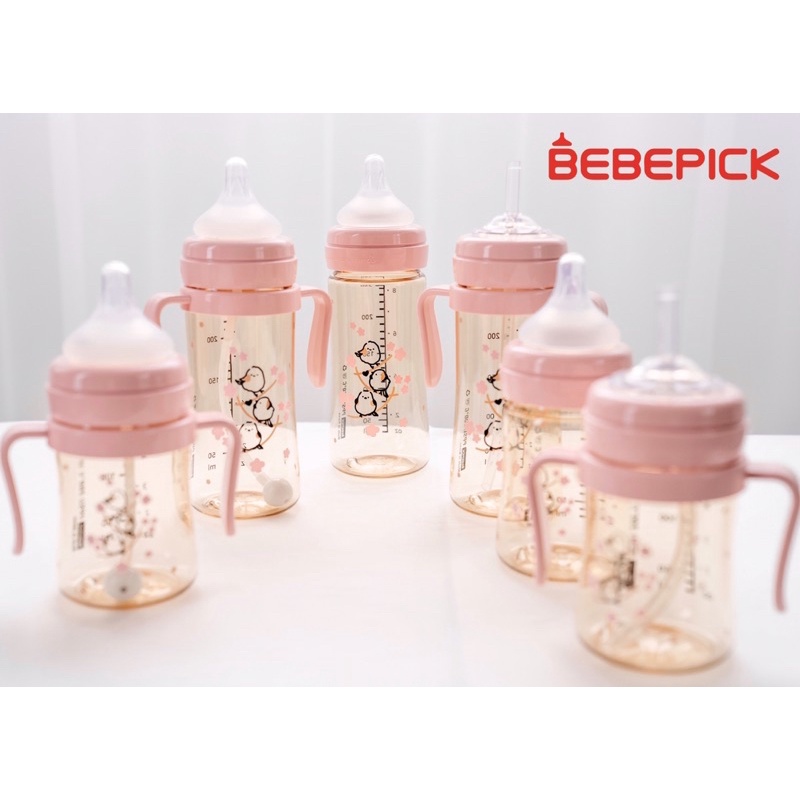Bình sữa Bebepick Chim Hồng size 150ml/250ml