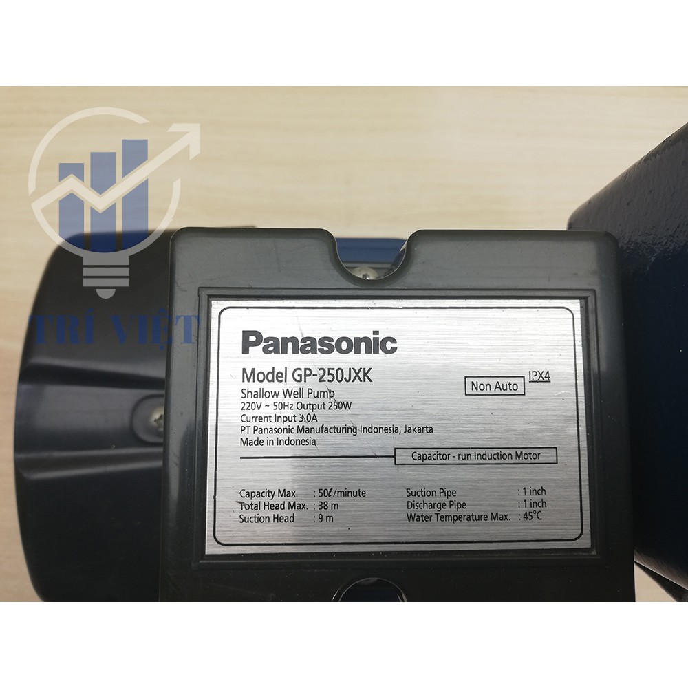 Máy bơm nước đẩy cao Panasonic GP - 250JXK - SV5 (250W) bơm nhanh hơn, động cơ lõi đồng