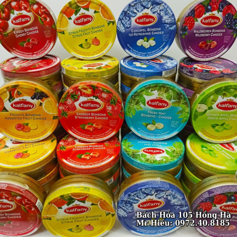 Kẹo ngậm Kalfany 150g các vị
