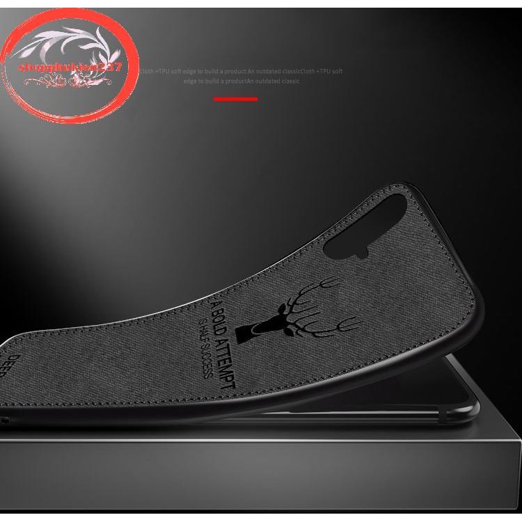 Ốp Lưng Jean Khắc Nai Huawei Nova 5T Ốp TPU Cao Cấp Viền Chỉ Cực Đẹp