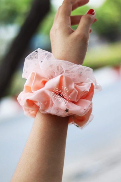 Dây cột tóc mẫu Scrunchies đa dạng