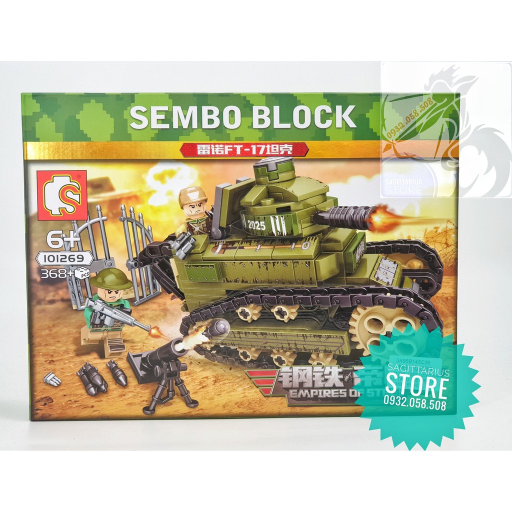Lego Sembo 101269 Lắp Ráp Xe Tank Chiến Đấu