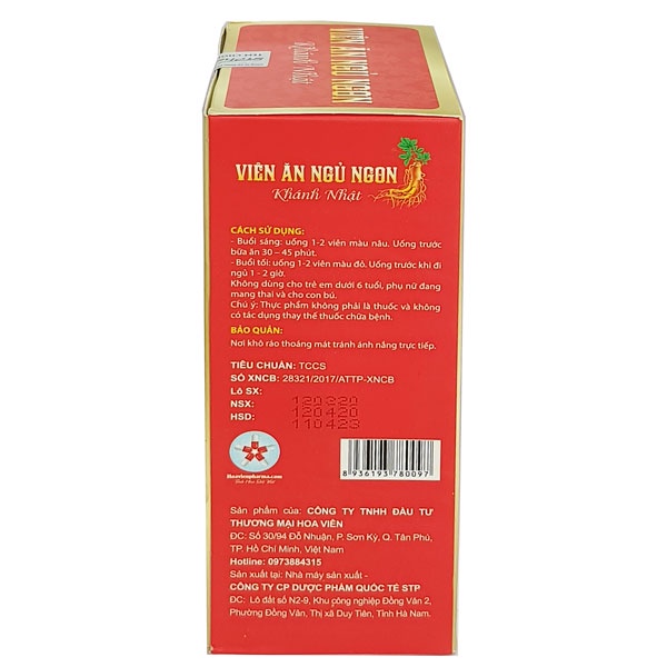 Viên Ăn Ngủ Ngon Khánh Nhật, hỗ trợ kích thích ăn ngon miệng (Hộp 40 &amp; 60 viên)