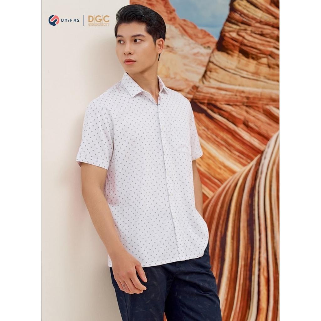 Áo sơ mi nam DGCs ngắn tay dáng suông, chất vải sợi tre Bamboo thoáng mát thấm hút tốt SASNBB14M
