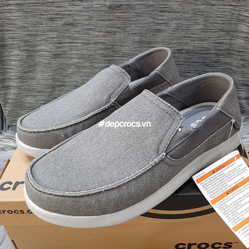 (Hàng xịn cao cấp) Giày lười nam cross walu santa cruz 2, giày lười cross cho nam, mọi vải đế êm - Crocshouse | BigBuy360 - bigbuy360.vn