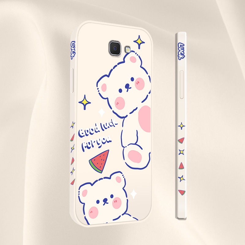 Ốp Lưng TPU Silicone HọA TiếT HìNh Chú GấU Dễ Thương Cho Samsung Galaxy J4 + J4 Plus J6 J7 Prime