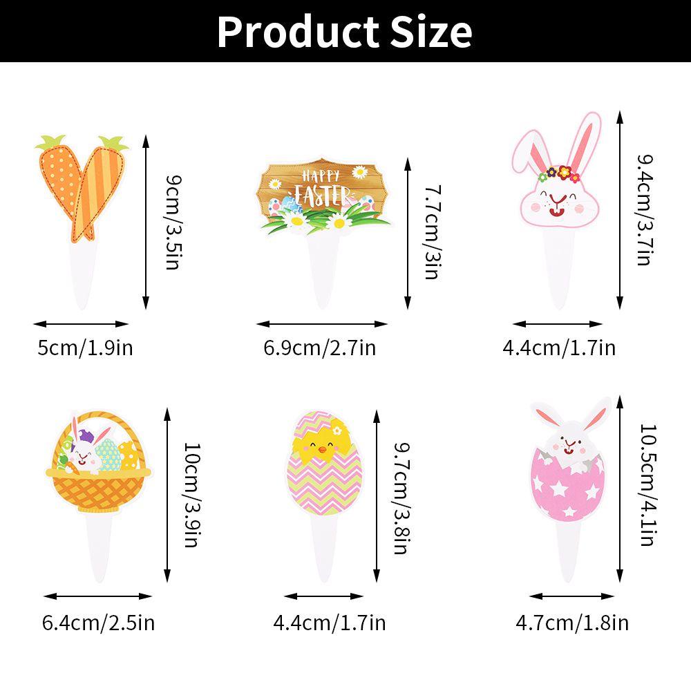 ESPO Bộ 12 Cây Cắm Trang Trí Bánh Kem Xinh Xắn