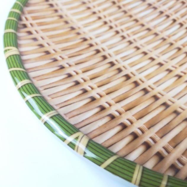 Đĩa giả mây💖FREESHIP💖Mẹt phíp giả mây tre đan nhựa giả mây tròn cao cấp đủ size có chân đế để hoa quả bún