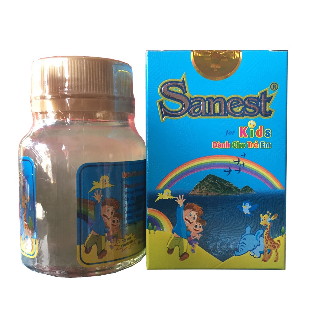 Nước Yến sào Khánh Hòa Sanest dành cho trẻ em đóng lọ 62ml